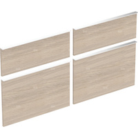 Zestaw frontów szuflad do szafki pod umywalkę podwójną GEBERIT iCon, kol. dąb melamina, struktura drewna szer.1200 mm
