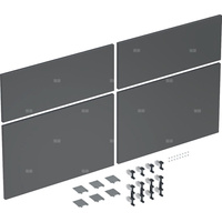 Zestaw frontów szuflad do szafki pod umywalkę podwójną GEBERIT iCon, kol. lava matowy szer.1200 mm