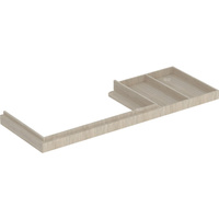 Nasadzany blat pod umywalkę Geberit Citterio z powierzchnią odkładczą: B=133cm, Dąb beżowy