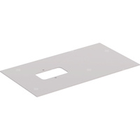 Szklana półka Geberit do dolnej szafki pod umywalkę stawianą na blat Citterio: Taupe, Szerokość umywalki=90cm