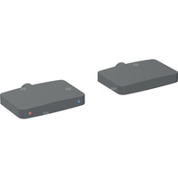 Zestaw pokręteł do baterii umywalkowej Geberit ONE, kształt geometryczny, montaż naścienny (2 szt.): Czarny mat / Z powłoką easy-to-clean