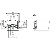 PROSYS STELAŻ BIDETOWY DO ZABUDOWY CIĘŻK