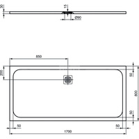 ULTRAFLAT S BRODZIK 170X80 PURE WH