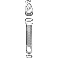 Rura przelewowa Geberit z uchwytem zaworu