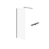 SET C78 WALK-IN MILLE CZARNY 90X200+ODPŁYW LINIOWY TAKO 80 CZARNY WIR
