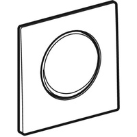 Przycisk uruchamiający Geberit Mambo, do zaworu spłukującego do pisuarów z pneumatycznym uruchamianiem spłukiwania: Szczotkowany