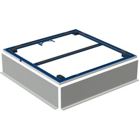 Rama instalacyjna Geberit do panelu do pryszniców bezbrodzikowych Setaplano do 100 cm, do 4 nóg montażowych: 100x90cm