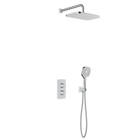 Zestaw natryskowy Malaga, termostatyczny, podtynkowy, chrom