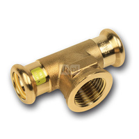 Trójnik SANHA Press Gas Cu 35 mm x 1'' x 35 mm (zw x GW x zw)