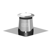 Przejście przez dach płaski stal nierdzewna + kołnierz fi400/635mm