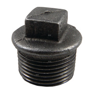 Korek AGAFLEX Z obrzeżem T9 żeliwo (czarne) GZ 1 1/4''