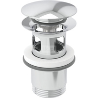 Zawór zestawu odpływowego Geberit z uruchamianiem przyciskiem, 1 1/4''x62mm, chrom błyszczący