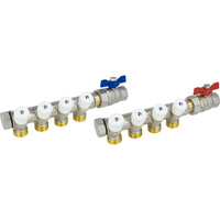 Zestaw podstawowy rozdzielacza do wody użytkowej ADM 204, G3/4'', 4 punkty poboru