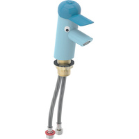 Bateria umywalkowa Geberit Bambini, mieszacz jednouchwytowy: Mieszacz=Z mieszaczem, Osłona: niebieska, Korpus: jasnoniebieski