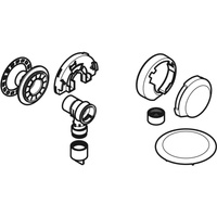 Zestaw wykończeniowy Geberit do zestawu odpływowo-przelewowego do wanien i brodzików d90: Chrom błyszczący