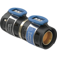 Złączka przejściowa  GEBERIT FlowFit / Mepla, brąz krzemowy bezołowiowy, 20 mm (łącznik zaprasowywany x łącznik zaprasowywany)