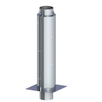Izolowane przedłużenie komina dymowegofi 150mm L=850mm fi 150mm L=850mm