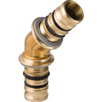 Kolano 45' GEBERIT Mepla, mosiądz, 26 mm (końcówka wciskowa x końcówka wciskowa)