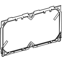 Płytka montażowa Geberit do płytki przykrywającej do podtynkowej skrzynki funkcyjnej i zestawu odpływowego ściennego