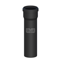 Rura prosta PP L1000mm DN100mm odporna na promieniowanie UV z uszczelką [EPDM]