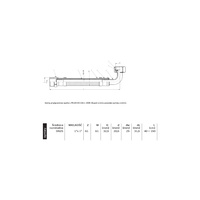 Wąż przyłączeniowy elastyczny PERFEXIM PHA-9156 DN 25, GW x GZ, 1'' x 1'', długość 400 mm