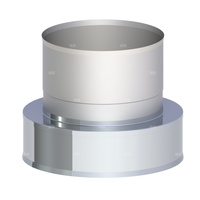 Zakończenie wylotu rury dwuściennej z podłączeniem nasady obrotowej fi 150mm (1,0)