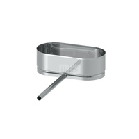 Miska na kondensat z rurką odpływową JEREMIAS OV/EW0801S stal nierdzewna fi 110x180 mm