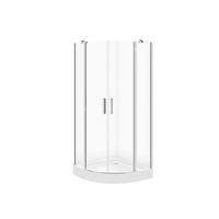 SET C171 KABINA MODUO PÓŁOKRĄGŁA 80X80X195+TAKO BIAŁY 80X16 WIR