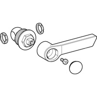 Zestaw z dźwignią uruchamiającą, do zaworu kulowego Geberit Mapress: DNV=15