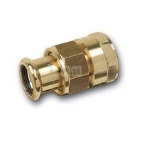 Śrubunek SANHA PURAPRESS trzyczęściowy, Cu, 42 mm x 1 1/2'' (zw x GW)