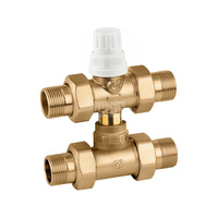 Trójdrożny zawór strefowy z obejściem współpracujący z siłownikami termoelektrycznymi serii 6563, 6561, 6562 i 6564 1/2"