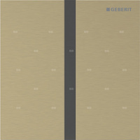 Płyta przykrywająca Geberit typ 40, kwadratowa: W kolorze mosiądzu / Szczotkowany, powlekany easy-to-clean