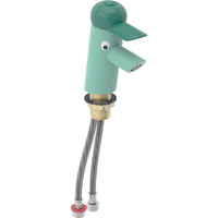 Bateria umywalkowa Geberit Bambini, mieszacz jednouchwytowy: Mieszacz=Z mieszaczem, Osłona: zielona, Korpus: jasnozielony