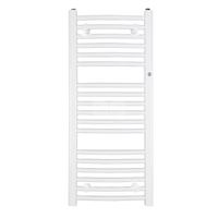 Grzejnik drabinkowy INSTAL-PROJEKT OMEGA R, wym. 1173 x 600 mm, kolor biały/white silk, moc 637W