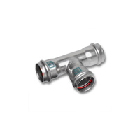 Trójnik SANHA NiroSan SF stal nierdzewna 22 mm x 15 mm x 15 mm (zw x zw x zw)