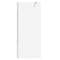 Kabina prysznicowa Walk-in z chromowanymi profilami