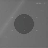 Elektroniczny zawór spłukujący Geberit do pisuaru, zasilanie bateryjne, Typ 40, szkło lava, okrągły