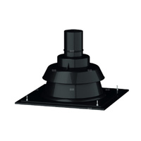 Płyta dachowa przepustowa MK ŻARY AS DH PP fi 80 mm stal nierdzewna, kolor czarny