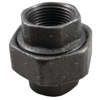 Śrubunek AGAFLEX U1, żeliwo (czarny), 1 1/4'' (GW)