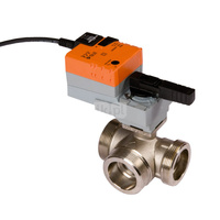 Zawór przełączający ogrzewania, HUV 1 z siłownikiem, 1 cal