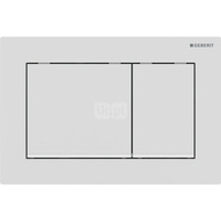 Przycisk uruchamiający Geberit Omega20, przedni/górny, biały mat-biały-biały mat, easy-to-clean, prostokątny