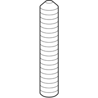 Kołek gwintowany Geberit do ścianki międzypisuarowej z tworzywa sztucznego