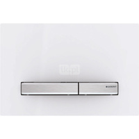 Przycisk uruchamiający Geberit Sigma50, przedni, biały, prostokątny