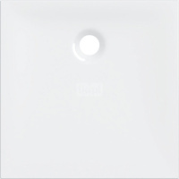 Brodzik kwadratowy Geberit Nemea: 80x80x3.5cm, Biały / Błyszczący