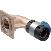 Kolano 90' GEBERIT FlowFit, brąz bezołowiowy, 1/2'' x 16 mm (GW x łącznik zaprasowywany)