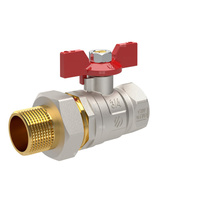 Zawór kulowy ARCO SENA VA30 1/2'' x 3/4'' GW x GZ, uchwyt: motylek