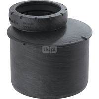Złączka niesymetryczna GEBERIT Silent-Pro redukcja, PP mx / PP mx (czarny), 125 mm x 110 mm (końcówka wciskowa x mufa wciskowa), 110 mm