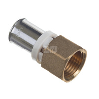 Złączka prosta zaprasowywana QIK XPRT, mosiądz, 1'' x 32 mm (GW x złącze zaprasowywane)