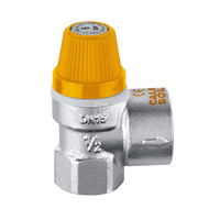 Zawór przelewowy CALEFFI dla instalacji solarnych mosiądz (chromowany) 6 bar GW 1/2'' x 3/4''