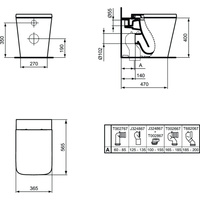 Miska WC stojąca IDEAL STANDARD BLEND CUBE